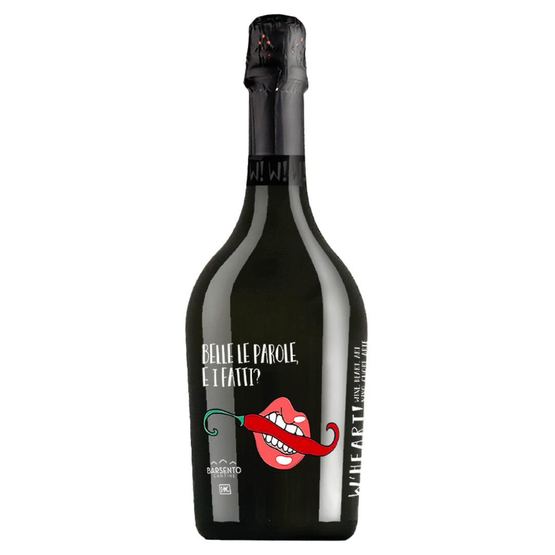 W’HEART SPUMANTE <br>BIANCO  EXTRA DRY<br> <font color="#437F57">€20.00</font>