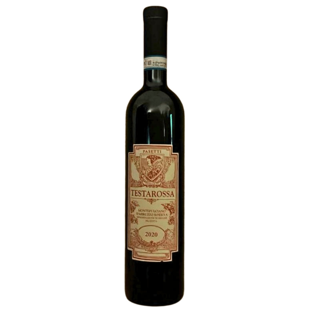 PASETTI TESTAROSSA <br>MONTEPULCIANO  <br><font color="#437F57">€25.00</font>